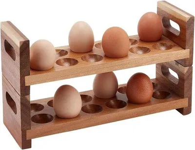 Immagine prodotto di Contenitori per uova in legno 24 ore - Legno naturale - 295 x 96 x 167 cm
