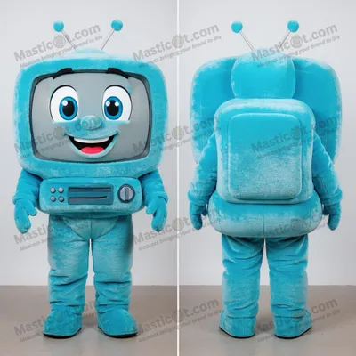 Immagine prodotto di Costume MASTICOT Gonfiabile a Forma di Televisore Ciano