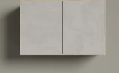 Produktbild von SMARTBett Hängeschrank zu 90 & 120 Schrankbetten Horizontal Standard Eiche Sonoma/Beton