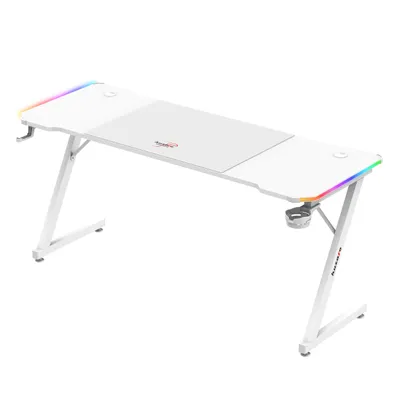 Image de Huzaro Hero 4.8 White RGB - gaming desk