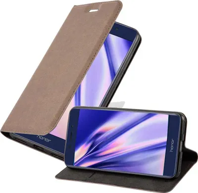 Obrázek produktu pro Cadorabo Case for Honor 6C PRO Protective Case in Brown Pouzdro na mobilní telefon s magnetickým zavíráním