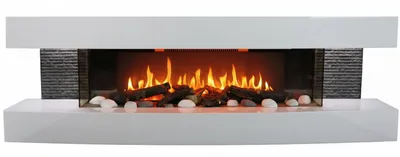 Immagine prodotto di CHEMIN'ARTE - Caminetto elettrico da parete Lounge 3XL 150 cm con effetto fiamme LED, riscaldamento programmabile, telecomando