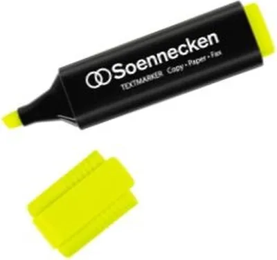 Produktbild von Textmarker Keilspitze 2-5 mm gelb Packung mit 10 Stück