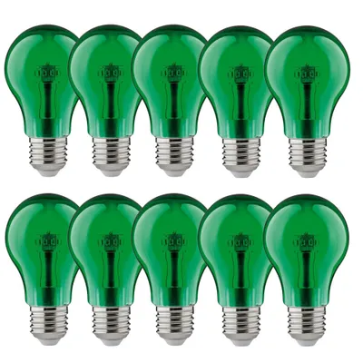 Produktbild von 10 x Paulmann LED Leuchtmittel Birnenform 1W E27 klar Grün