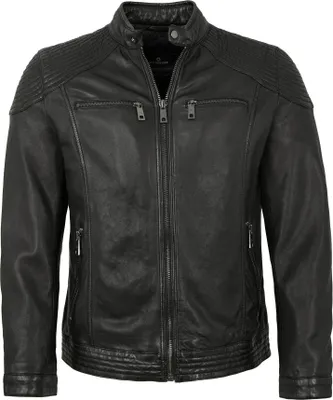 Produktbild von Milestone - Herren Echtleder Lederjacke Lammnappa schwarz