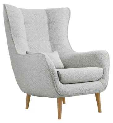 Produktbild von MIRJAN24 Polstersessel Estjano Boucle, Ohrensessel, Relaxsessel, Stilvoll Wohnzimmer Sessel (Farbe: Lambi 11)
