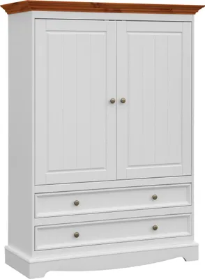 Produktbild von Landhaus Schlafzimmer Schränke Holz Kleiderschrank Garderobe für das Hotel Möbel