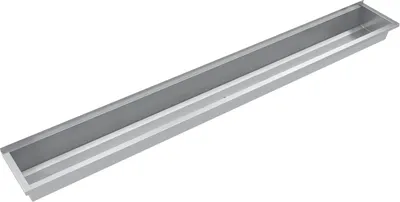 Immagine prodotto di KWC AR vasca di lavaggio, PLANOX, acciaio inox, W.-Mont., 2800x210x382 mm, senza banco a braccio