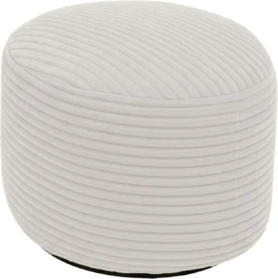 Image de Repose-pieds déhoussable en velours côtelé BANANAIR 50x30 cm beige