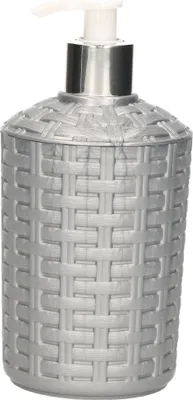 Produktbild von Seifenpumpen silber gewebt - 16 cm - Seifenpumpen/Seifenspender