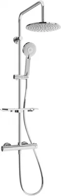 Produktbild von Mexen KT40 Brausegarnitur für Aufputzmontage mit Kopfbrause und Thermostatmischer, Chrom - 771504093-00
