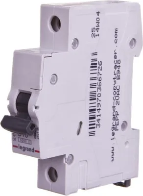 Image de Legrand RX3, Disjoncteur miniature, Type B, IP20, 210 - 250 V