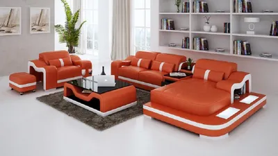 Image de Canapé De Luxe En L + Fauteuil Design Moderne Nouveau