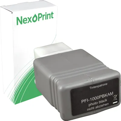Produktbild von Druckerpatrone kompatibel zu Canon PFI-1000PBK schwarz imagePROGRAF Pro 1000