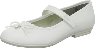 Produktbild von s.Oliver Mädchen-Ballerina mit Klettverschluss Weiß, Farbe:weiß, EU Größe:39