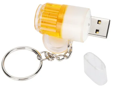 Image de Clé USB portable en forme de chope de bière avec motif de bande dessinée « Domineering » – 128 Go