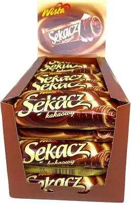 Produktbild von Schokoriegel  Sekacz Waffelriegel mit Kakao-Füllung (38x32g) Wisla