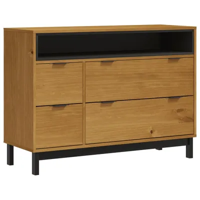 Produktbild von vidaXL Schubladenschrank FLAM 110x40x80 cm Massivholz Kiefer
