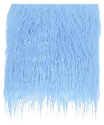 Plüsch-Kunstfell Hellblau 25x25 cm für DIY-Basteln