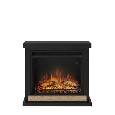 Image de Cheminée électrique décorative "Hagen" Noir profond - Powerflame
