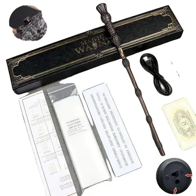 Imagen del producto de Varita mágica, efectos de bola de fuego, accesorio para juegos de rol, Dumbledore, opción 1-d, Dumbledore, opción 1-d