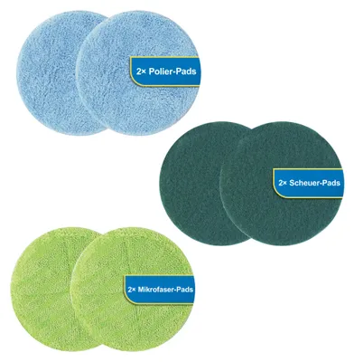 Produktbild von Hurricane Floating Mop Mikrofaserpads – 6 Stück saugfähige Wischmopp-Ersatzpads