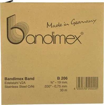 Produktbild von Bandimex Stahlband 5/8 V2A-Edelstahl, Rolle a 30m