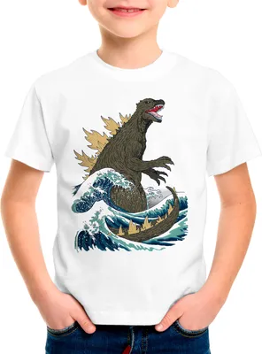 Produktbild von style3 Kanagawa Monster Kinder T-Shirt japan wave nipon tokio tokyo