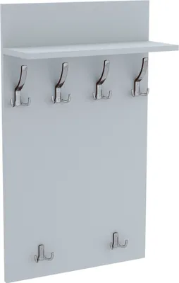 Obrázek produktu pro AKKE Hellgrau šatní panel MAXI - CHROM háčky ŠxV: 60x100 cm