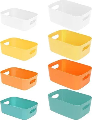 Produktbild von Kunststoff Aufbewahrungsboxen 8 Stück Haushalt