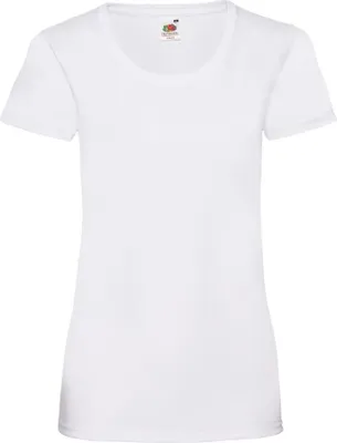 Produktbild von Damen T-Shirt Lady-Fit Valueweight T - Weiß, M