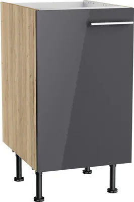 Produktbild von Optifit Spülenschrank Jonte984 BxTxH 45 x 58,4 x 87 cm anthrazit glänzend zerlegt Anschlag reversibel KFJO SPL456-8+
