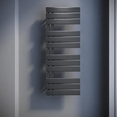 Produktbild von SONNI Vertikal Heizkörper Design Paneelheizkörper Einlagig Anthrazit 1038×400mm Wasserbeheizt oder elektrisch beheizt ohne Heizstab