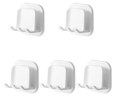Immagine prodotto di 2 portaspazzolini da denti, bianchi, autoadesivi, senza fori, impermeabili, adatti per bagno e cucina