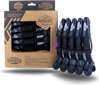 Produktbild von Nano Absolute Hair Clips - Haarclips Haarschneideclips 5er Pack Schwarz T-001