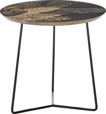 Produktbild von Couchtisch Beistelltisch Mirandela | Mango rund | 55 cm bedruckt