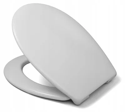 Produktbild von WC Sitz - Toilettensitz Solide - 36 X 44 Cm - Selbstschließend - Dicke Thermoplast - Ovaler - Toilettendeckel