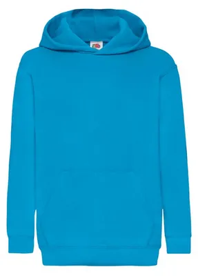 Immagine prodotto di Fruit of the Loom - Felpa con cappuccio "Classic" per bambini FK3255 (116) (blu azzurro)