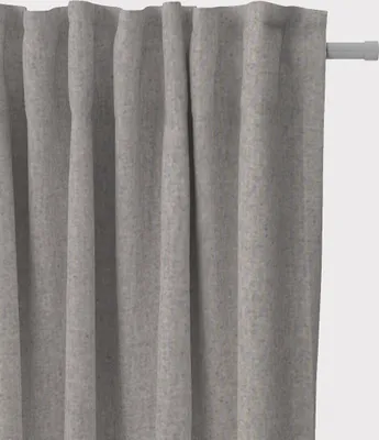 Produktbild von SCHÖNER LEBEN. Vorhang Leinenlook meliert uni dunkelblau 245cm Aufhängung Smok-Schlaufenband