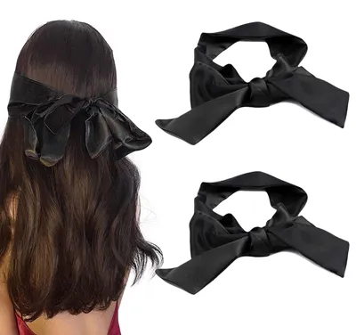Image de Masque de sommeil en satin, masque de sommeil sexy avec bandeau, bandeau pour les yeux, masque de sommeil en satin, masque en satin, bandeau, yeux, amoureux, noir, lot de 2