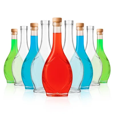 Produktbild von SuperButelki.pl – 50er-Set ICONA 500-ml-Glasflaschen mit Kunststoffverschluss, 0,5-l-Flaschen für Liköre, Säfte und Wein