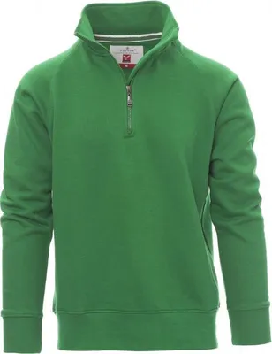 Produktbild von PAYPER Sweatshirt MIAMI+ Herren Troyer Stehkragen Raglanärmel - Robuster & Bequemer Pullover für Arbeit & Freizeit geleegrün S