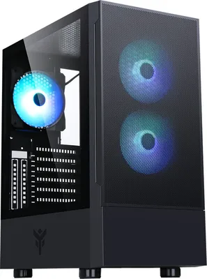 Zdjęcie produktu dla itek SIISBE 3.0, Midi Tower, PC, Czarny, ATX, ITX, micro ATX, Wielo, Wentylator obudowy