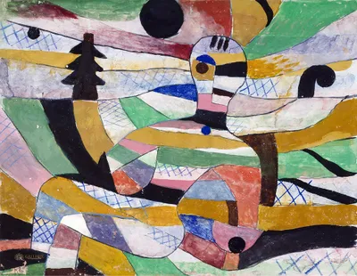Produktbild von Legendarte - Kunstdruck auf Leinwand - Erwachende Paul Klee - Wanddeko, Canvas cm. 60x80