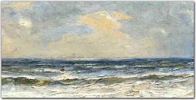 Produktbild von Coloray Bild aus Leinwand 120x60 Leinwand Dekoration - Meereswellen Himmel