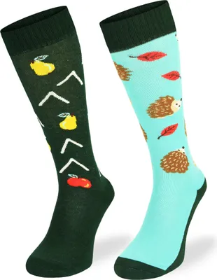 Produktbild von Skiety Reitbekleidung Damen & Herren - Kniestrümpfe für Damen & Herren - Reitsocken Reitsport Damen & Herren - Reitsocke Mädchen - Hedgehogs, 39-42