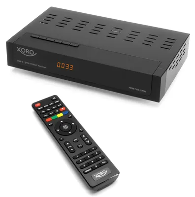 Produktbild von Xoro HRM 7670 TWIN, Kabel, Terrestrisch, Full HD, DVB-C, DVB-T, DVB-T2, 1920 x 1080 Pixel, 1080p, AVI, MKV, MP4, MPG, TS