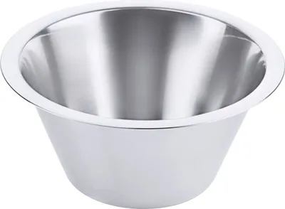 Produktbild von Schüssel, Küchenschüssel, flach konisch, Edelstahl 18/10, 0,5-14 Liter wählbar : 0,75 l Variante: 0,75 l
