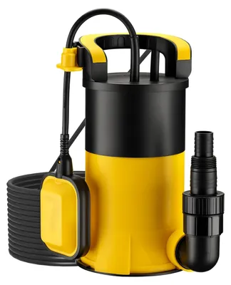 Produktbild von Tauchpumpe Schmutzwasserpumpe Wasserpumpe - Schwimmerschalter - 400 W - Ansaugtiefe 1 mm - Edelstahl