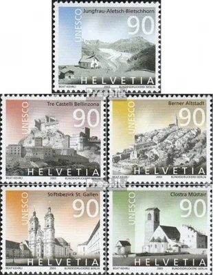 Produktbild von Briefmarken Schweiz 2003 Mi 1846-1850 (kompl.Ausg.) gestempelt UNESCO-Welterbe